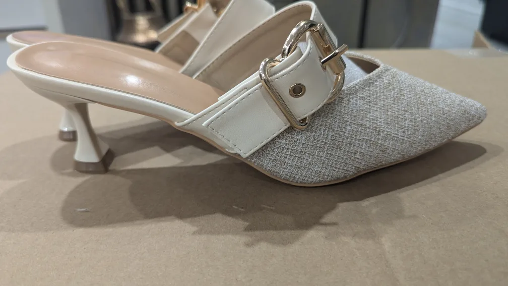 Beige Buckle Heels image indicator(2)