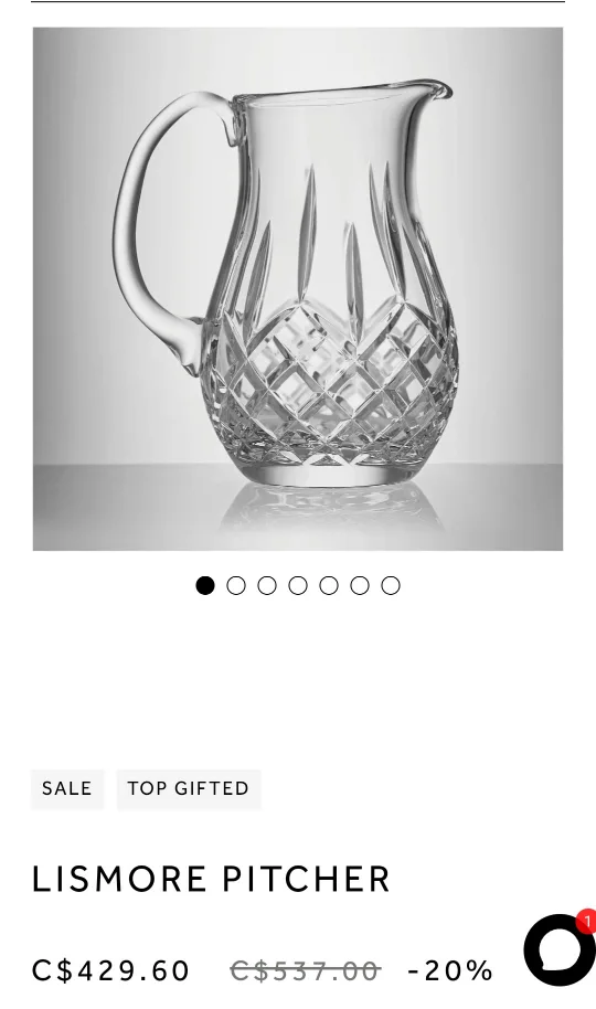 Lead Crystal Jug image indicator(3)