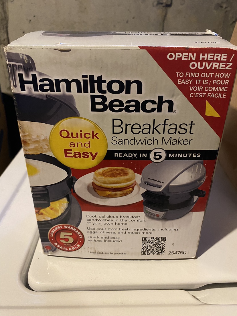 Hamilton Beach Breakfast Sandwich Maker