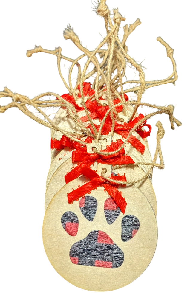 Paw Print Ornaments (Buy 2 and get 3rd free)