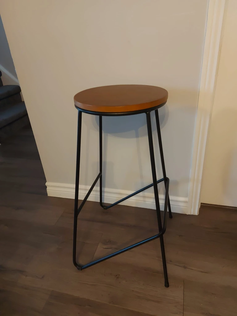 Set of 2 Canvas brand Black Metal Bar Stools - photo 3