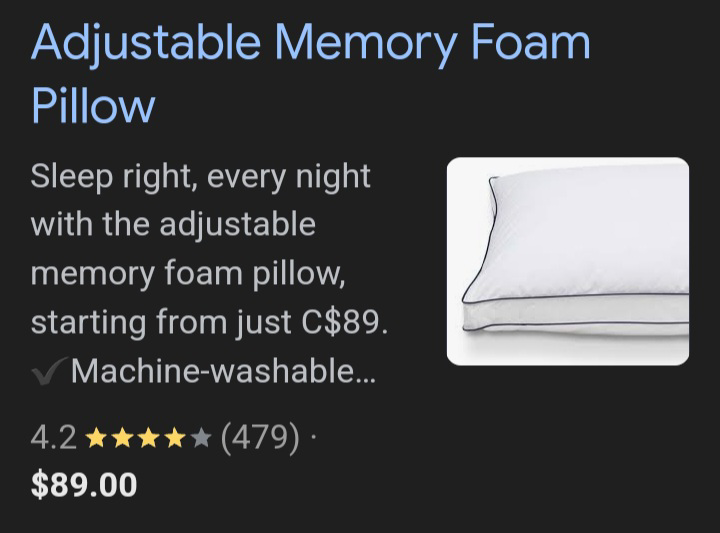 Goodmorning.com Adjustable Memory Foam Pillow - photo 3