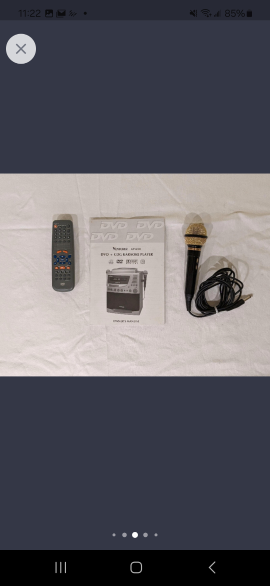 Karaoke machine w/travel case and mic; used, good condition - photo 5