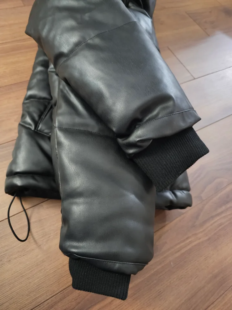 Black Puffer Jacket-moving out sale image indicator(2)