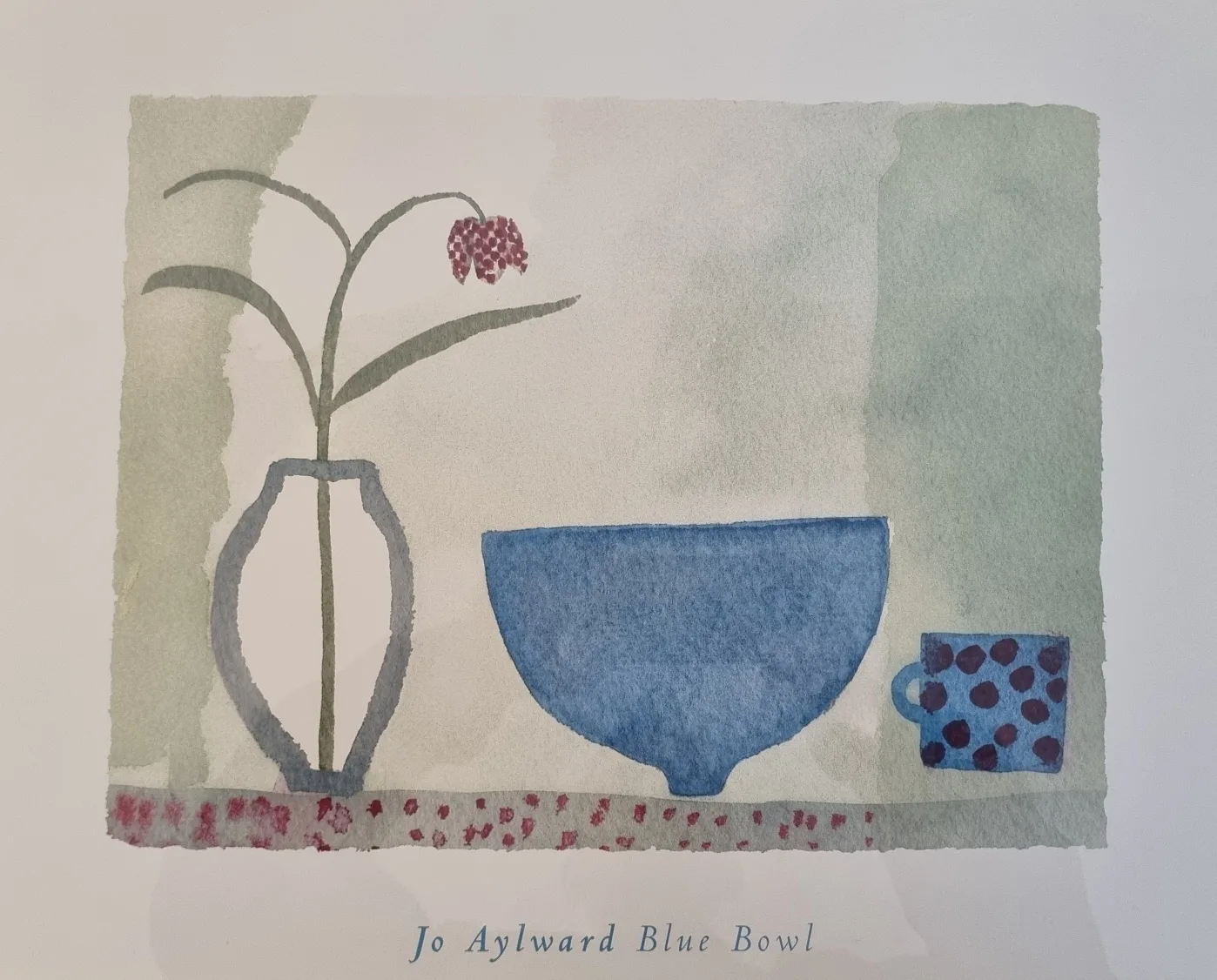 Jo Aylward Blue Bowl Framed Print image indicator(2)