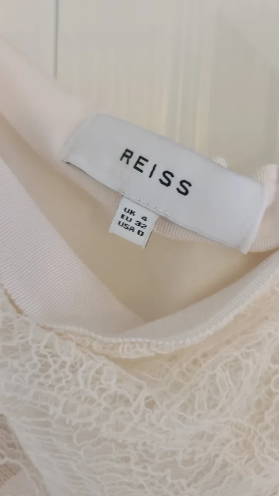 Reiss Cream Lace Skirt image indicator(2)