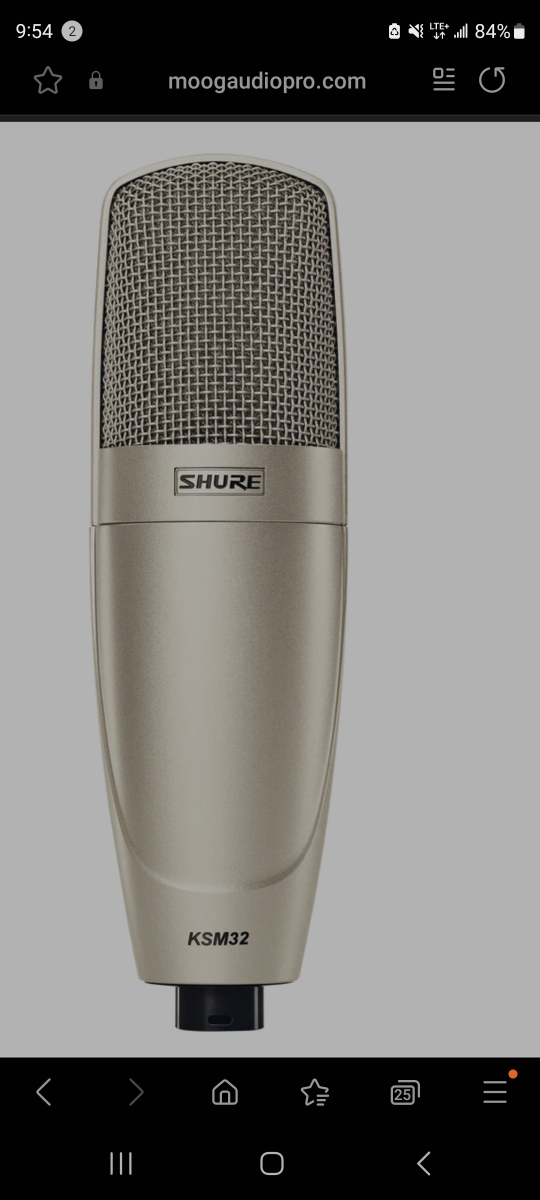 Shure KSM32 SL Condenser Microphone