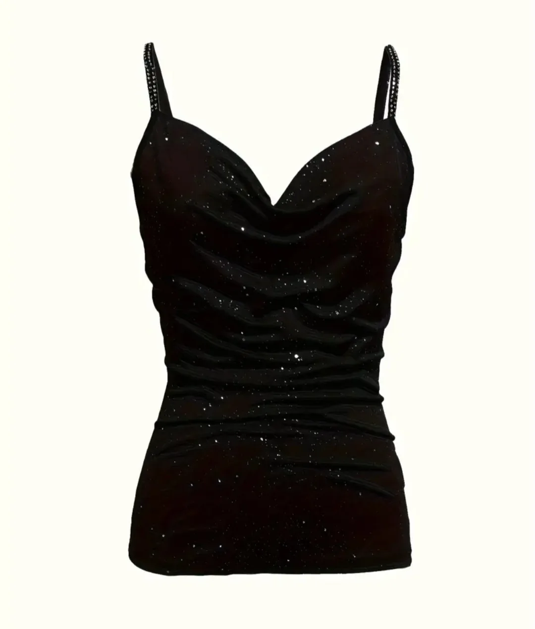 Brand New Black Top with Rhinestones image indicator(2)