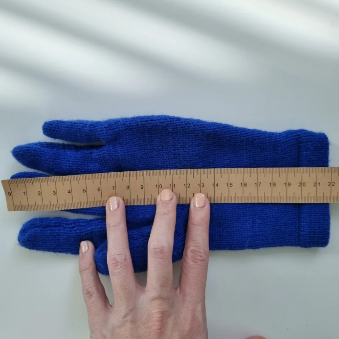 Blue Knit Gloves image indicator(2)