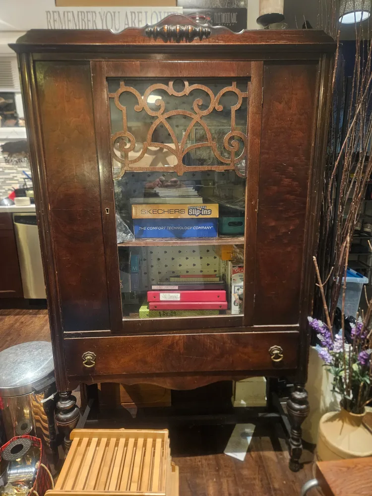 Antique Wood Cabinet thumbnail