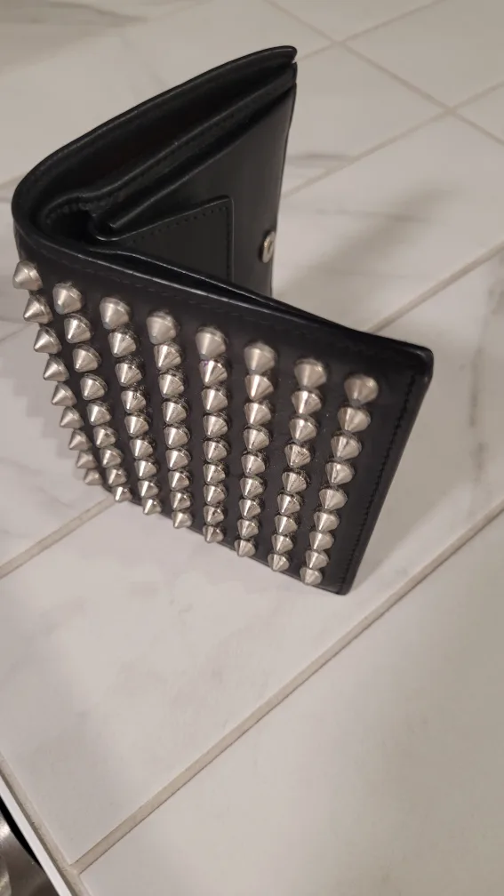 Authentic Christian Louboutin Spiked Wallet image indicator(2)