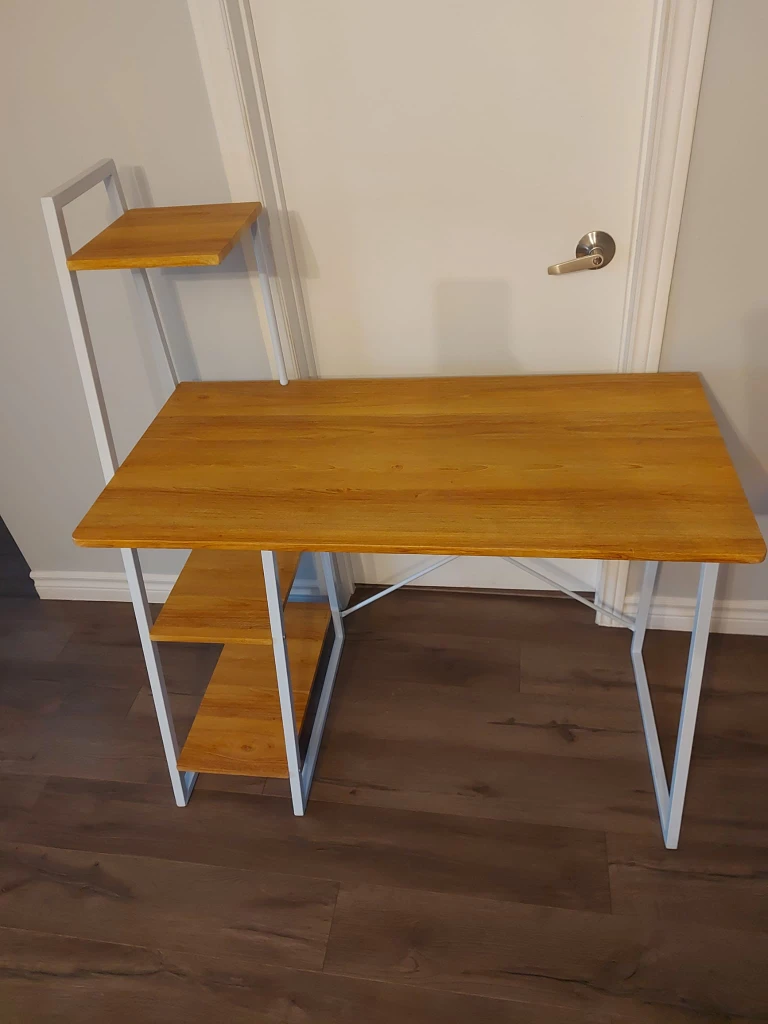 Computer Desk with Storage Shelf - photo 2