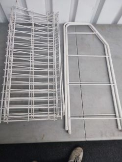 White Metal 4-Tier Shelf Unit