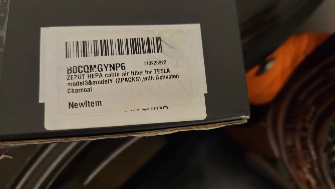 🥕 ZEZUT HEPA + Activated Charcoal Cabin Air Filter for Tesla image indicator(3)