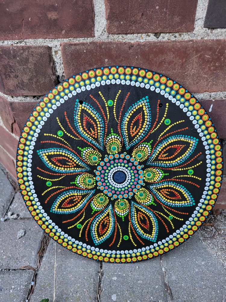 Hand Painted Dot Mandala