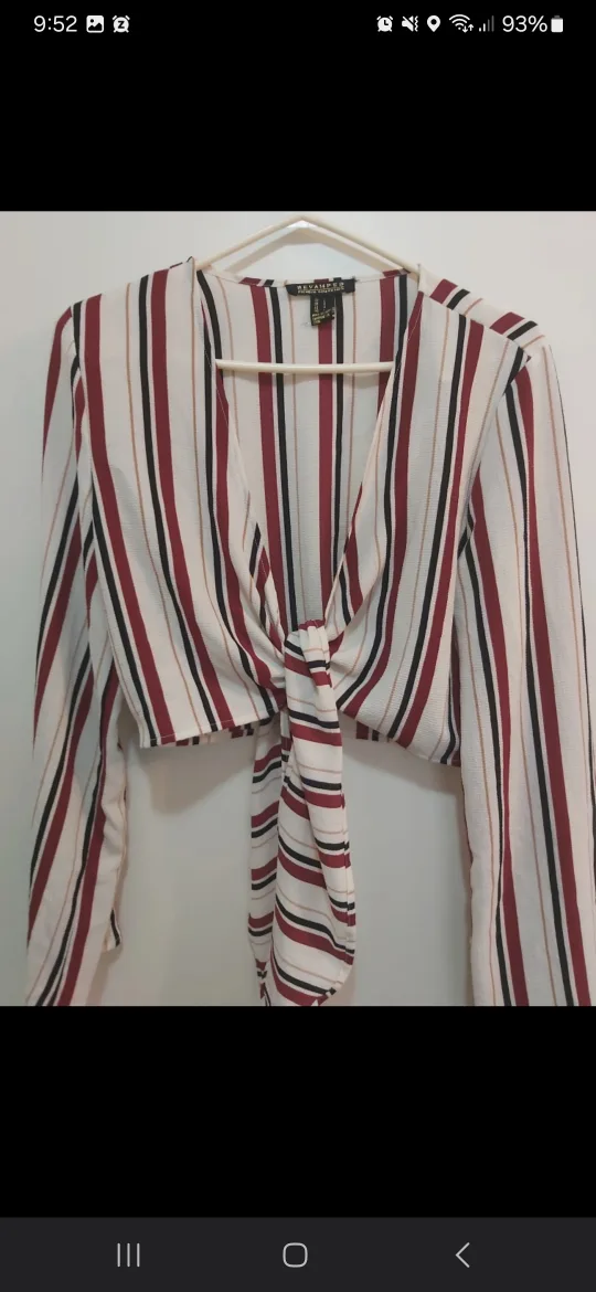 Revamped Premium Collection Striped Blouse, size large (L) image indicator(2)