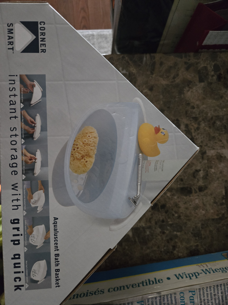 Corner Smart Aqualescent Bath Basket