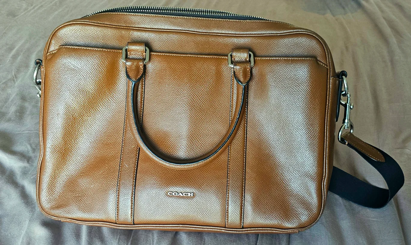 Coach Leather Briefcase w/Removable Strap image indicator(2)