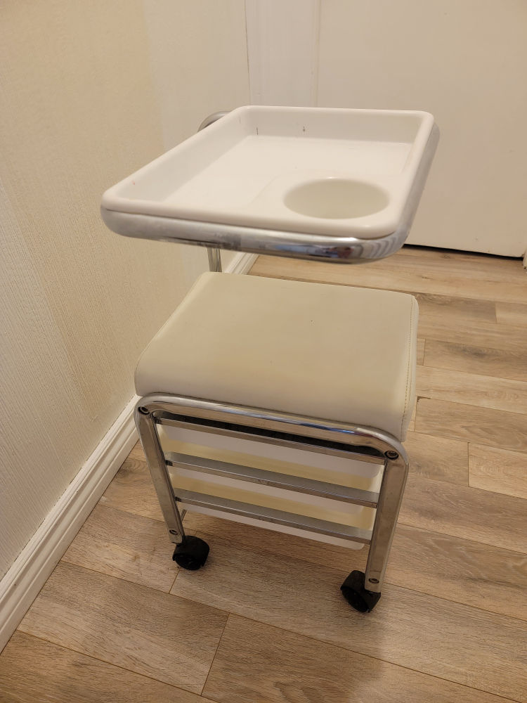 Salon Trolley with Stool and Drawers