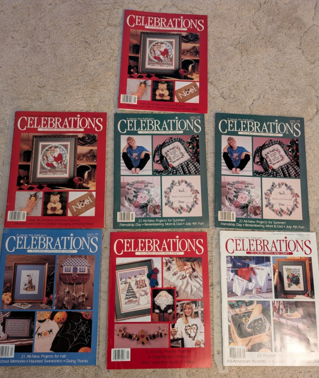 Set 14  -  Celebrations Cross Stitch Magazine