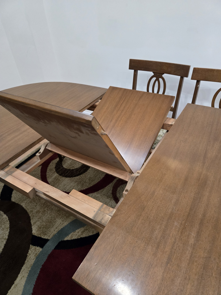 Solid wood Extendable Dining Table Set with 4 Chairs - photo 4