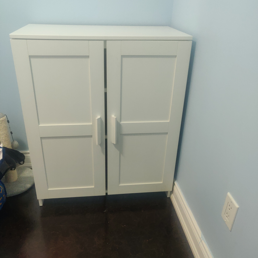 White Cabinet with Shelves