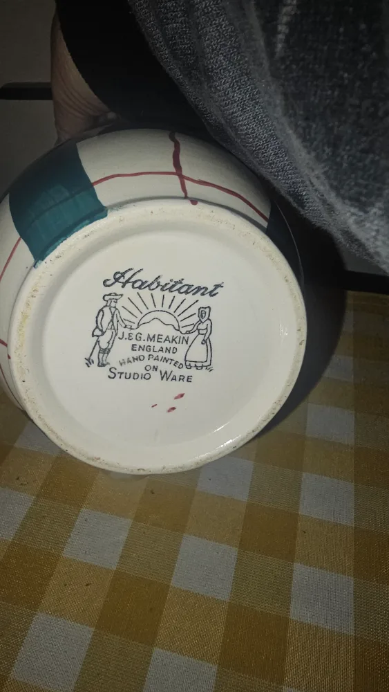 Vintage Habitant J.G. Meakin Studio Ware Pitcher image indicator(2)