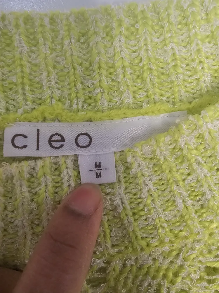 Cleo Green Knit Sweater image indicator(3)
