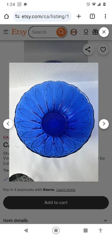 Stunning Cobalt Blue Serving Bowl - Royal Sapphire Collection thumbnail