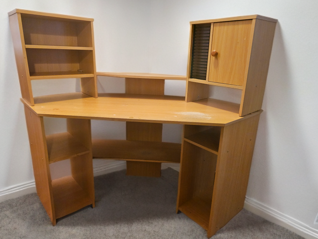 Corner Desk with Storage