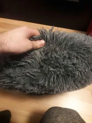 Grey Pet Bed Fluffy small pet bed for small dog or cat image indicator(3)