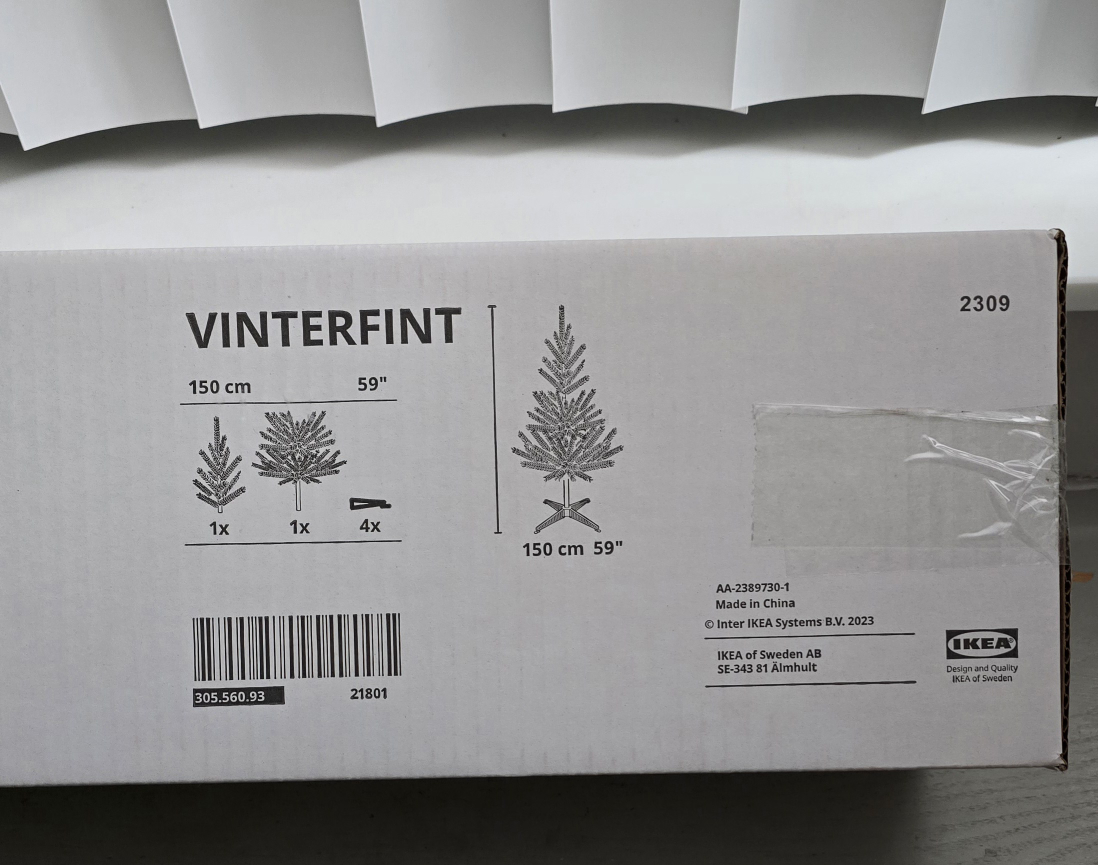 IKEA Artificial Christmas Tree, 150 cm (59 inches) - photo 3