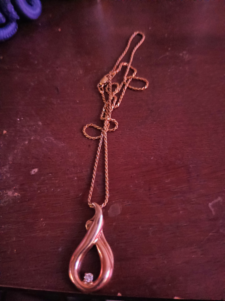 Gold Necklace with Pendant