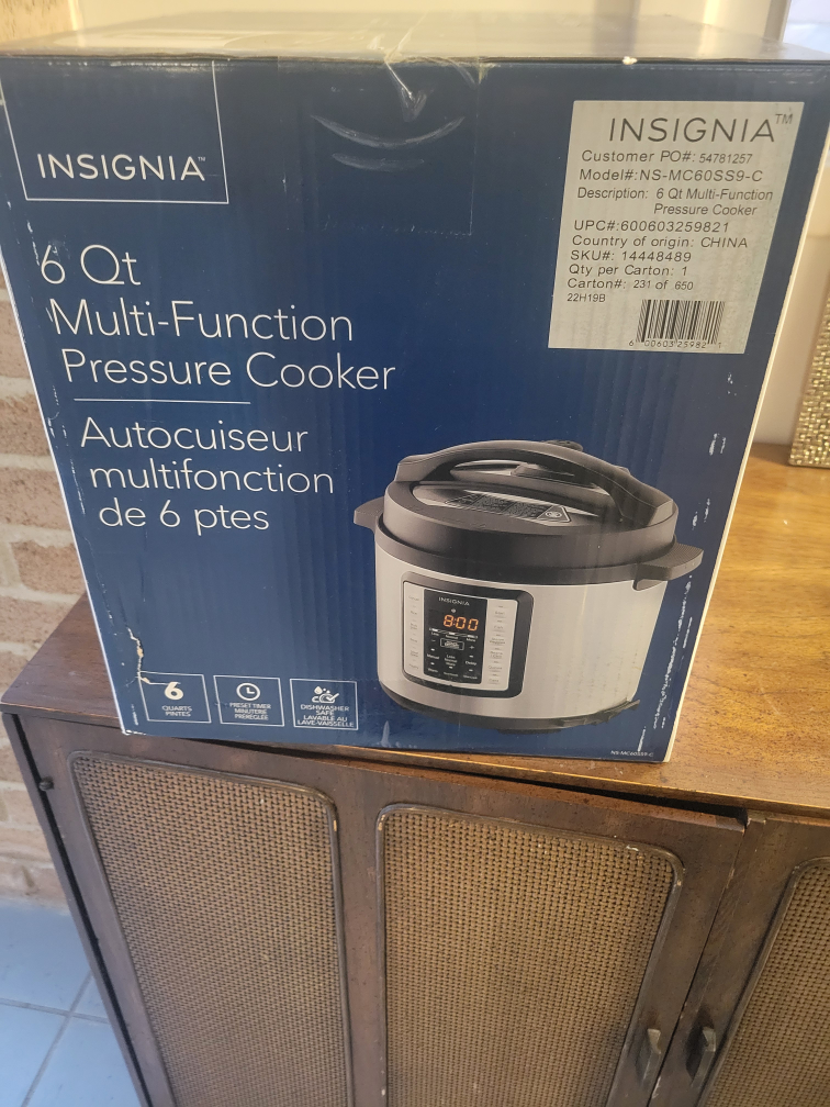 Insignia 6 Qt Multi-Function Pressure Cooker