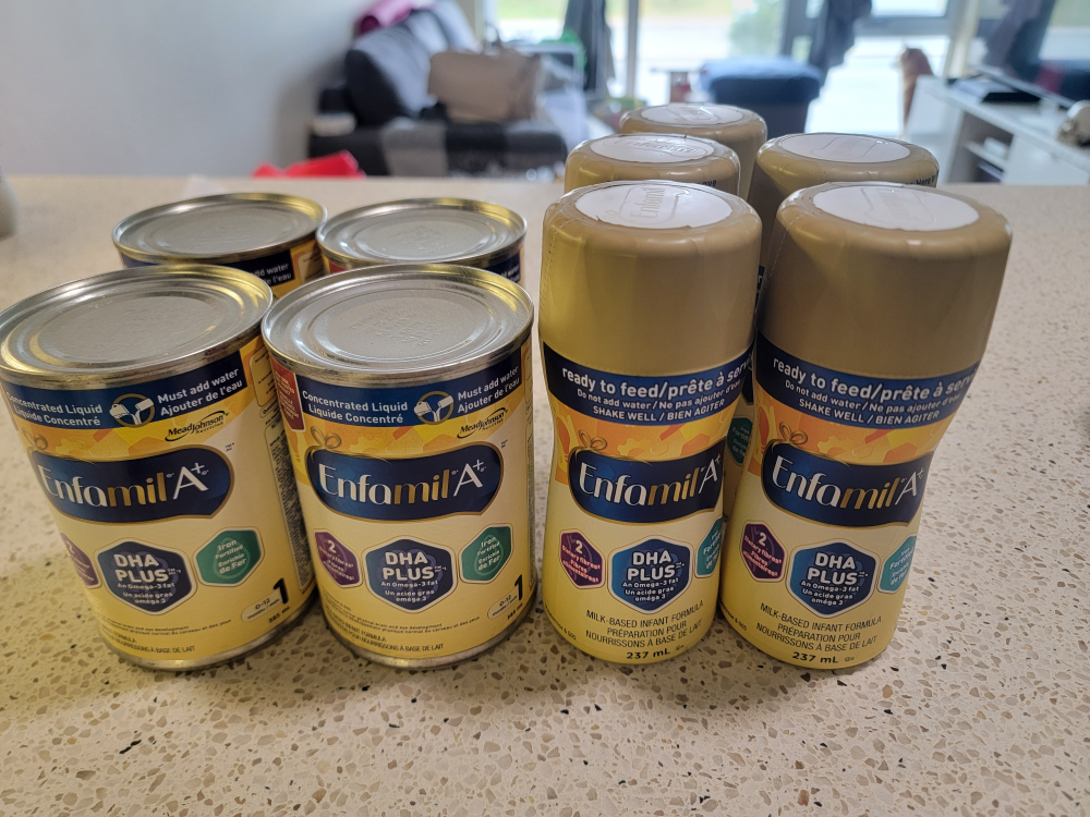 Enfamil Ready to feed + 4 concentrate cans