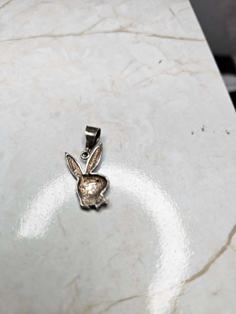 Vintage Playboy Bunny Pendant Charm - photo 4