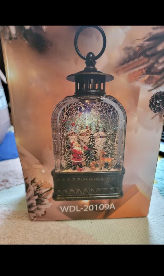 NEW Christmas Snow Globe Lantern - final price image indicator(3)