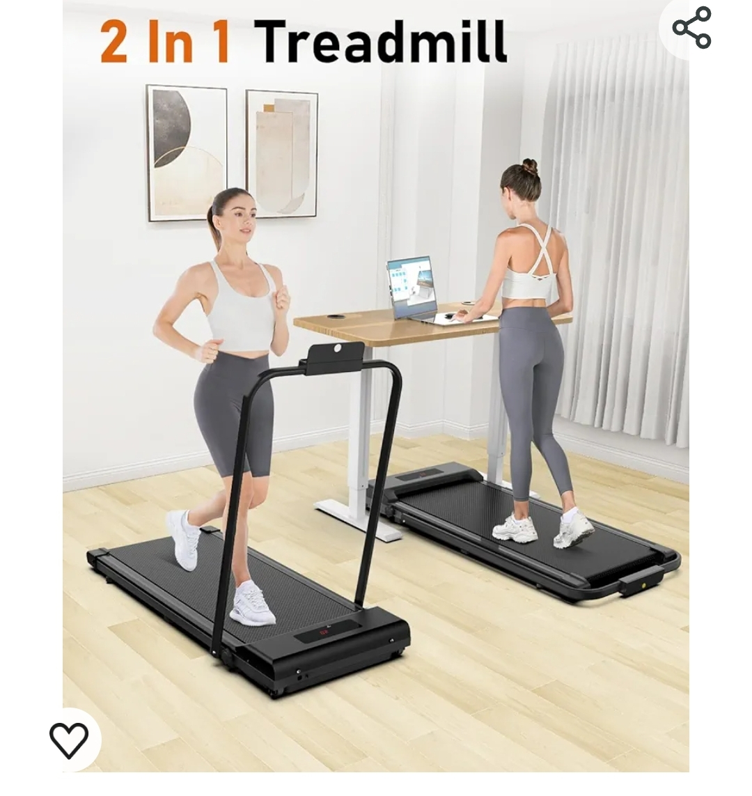 Foldable Walking Pad with Handle Bar, - photo 3