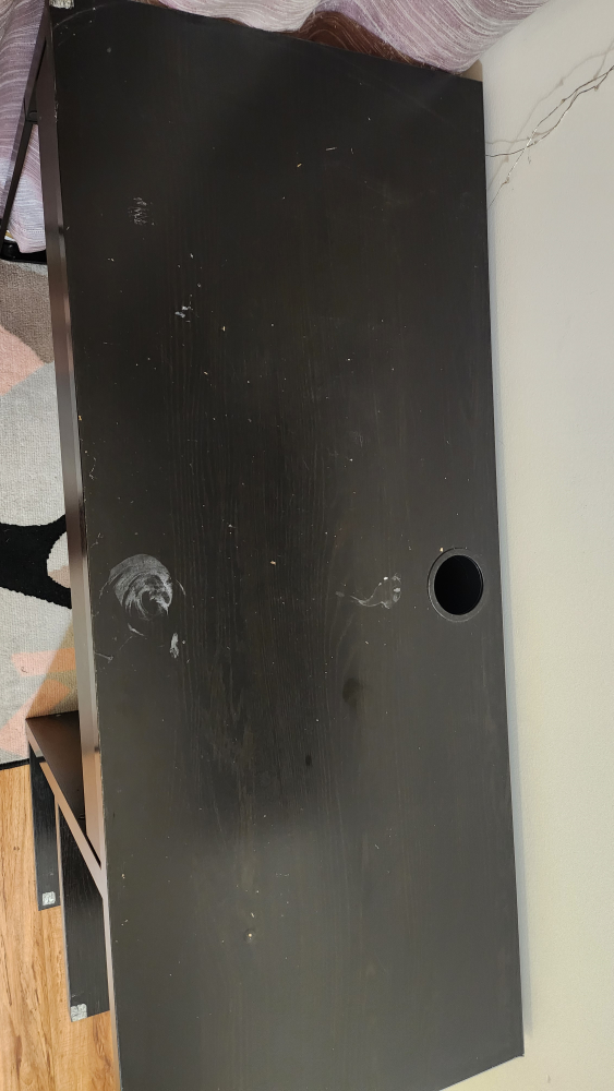 Black Computer Desk with storage - photo 2