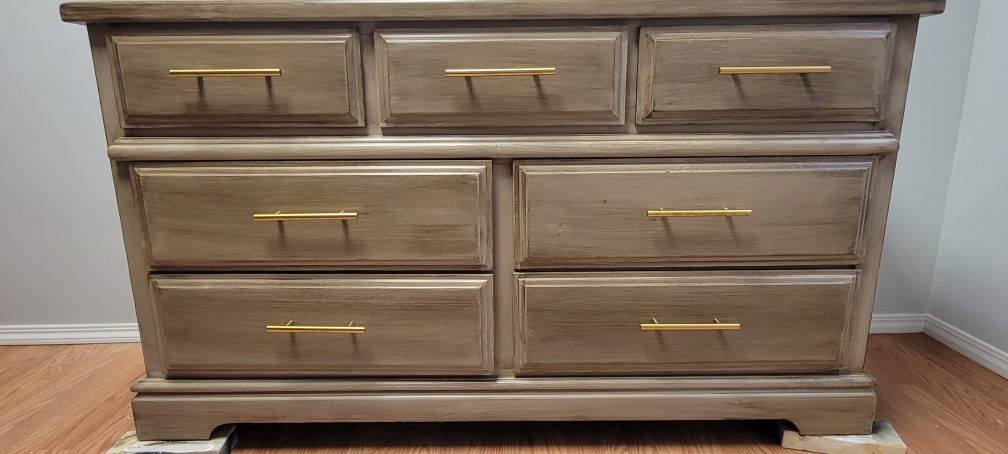 Beautiful Refinished Stain Washed Dresser