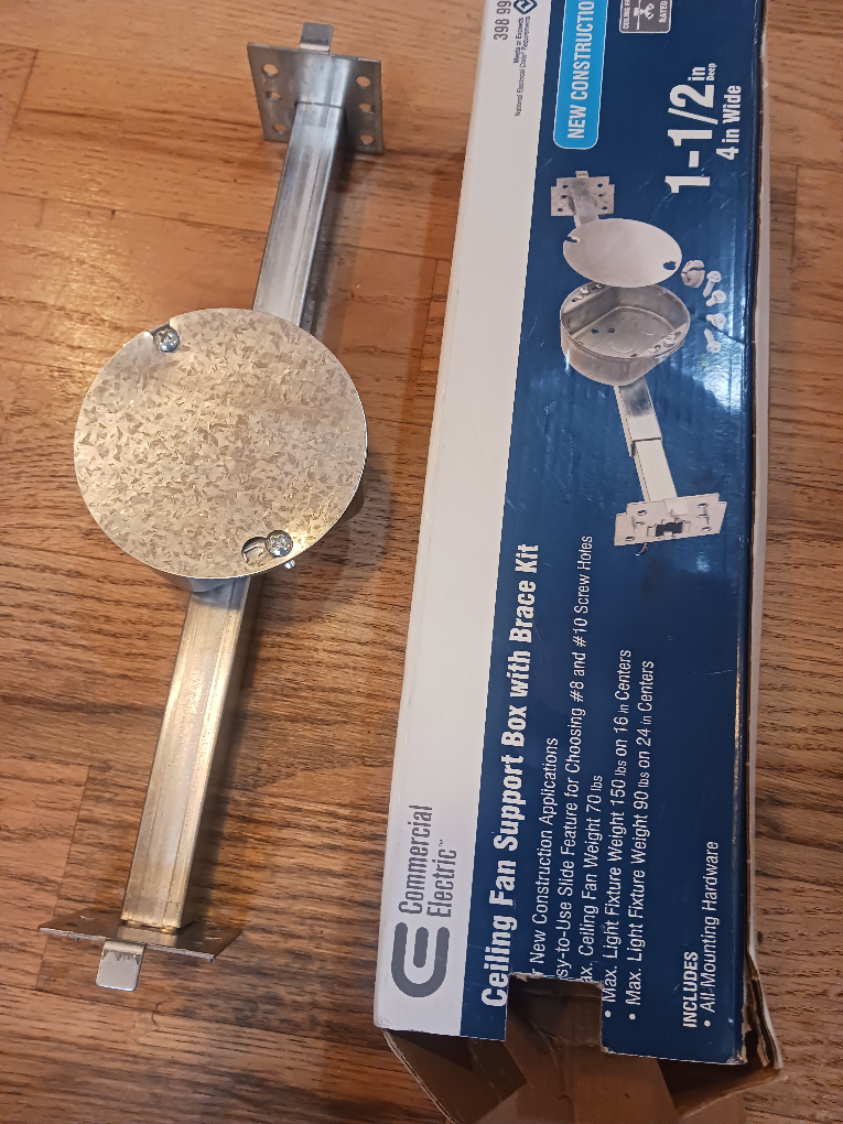 Ceiling Fan Support Box with Brace Kit - photo 2