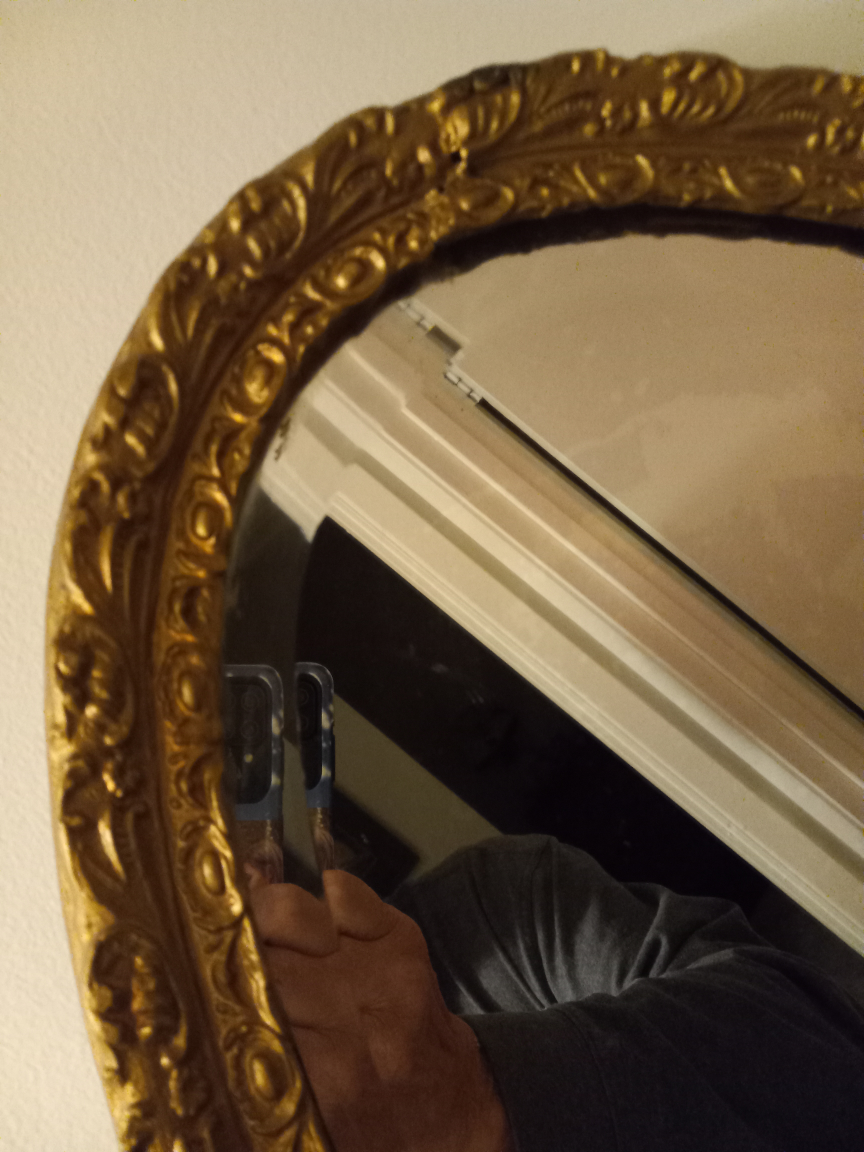 Oval Ornate Gold Mirror - photo 2