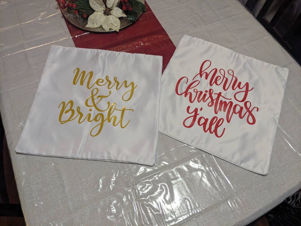 Christmas Pillow Covers $8.5 each or 2/$15