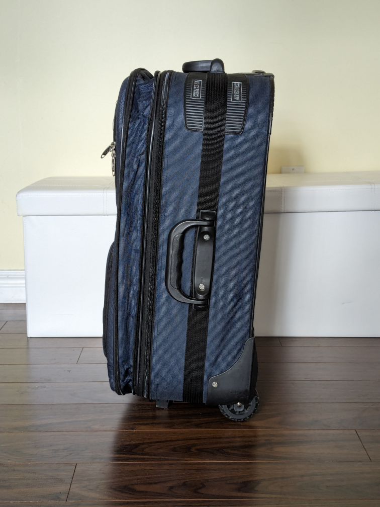 Blue Expandable Luggage Checked Medium-Size Suitcase - photo 4