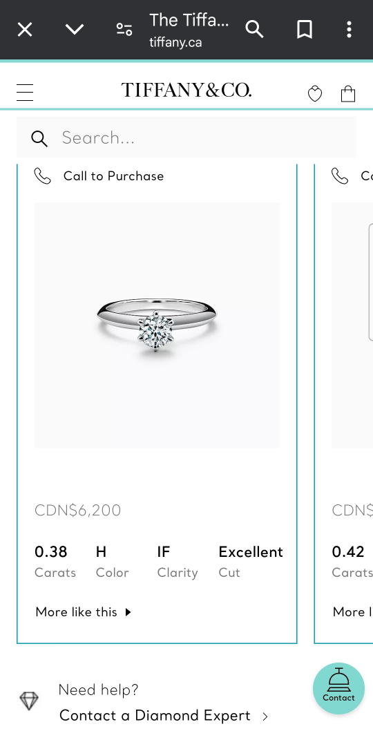 Tiffany & Co. Engagement Ring