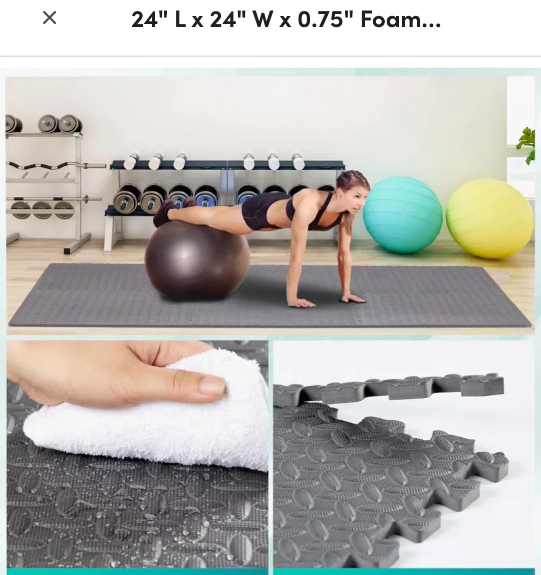 20 Pack Interlocking Foam Exercise Mat Tiles image indicator(6)