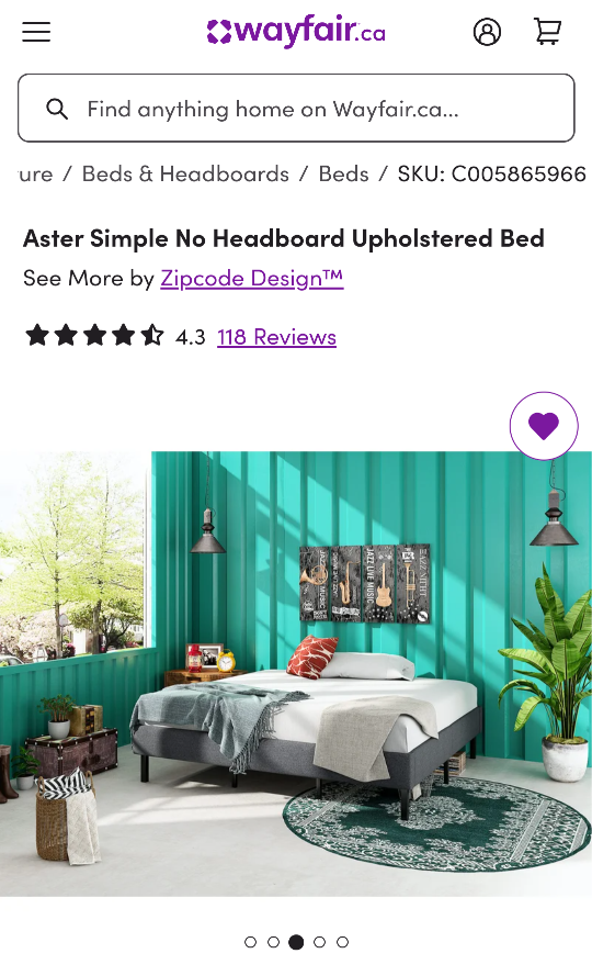moving sale: king Size Upholstered Bed Frame - photo 2