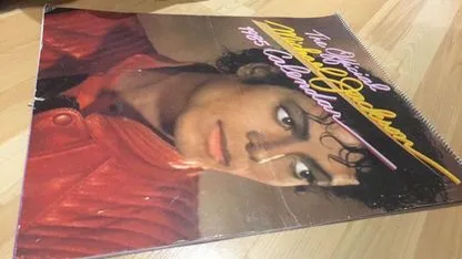 Vintage 1985 Michael Jackson Calendar image indicator(4)