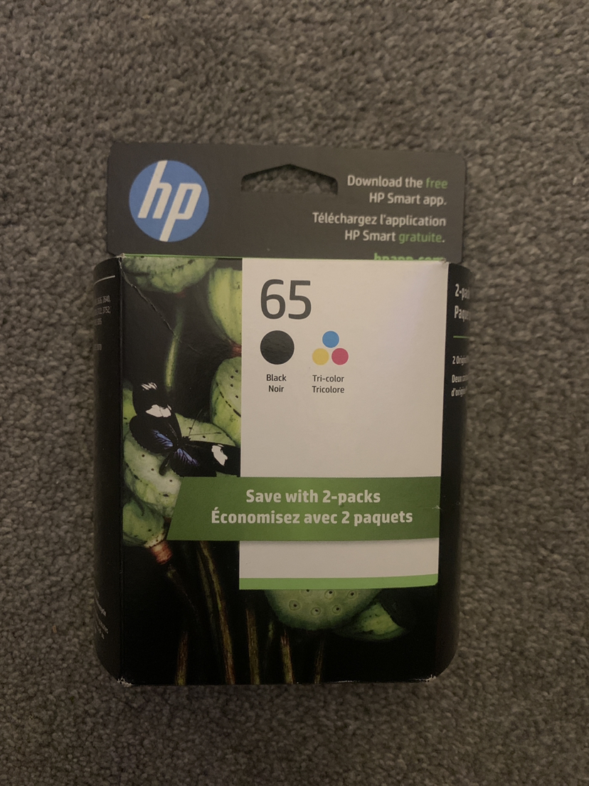 HP printer ink combo black/color