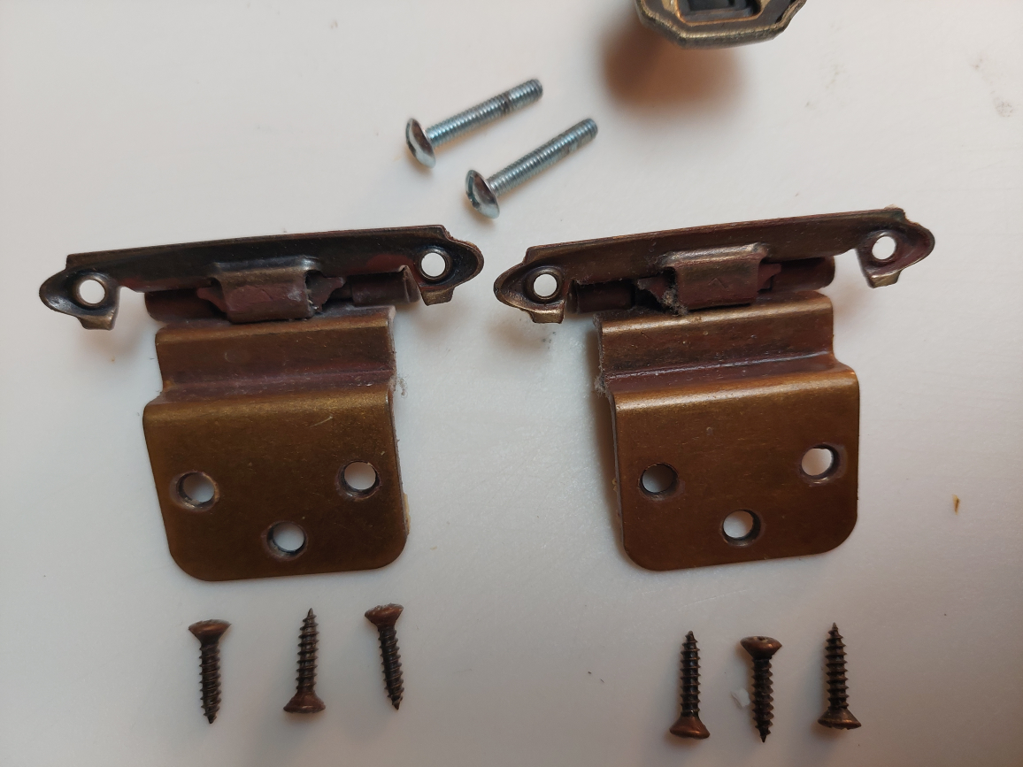 Vintage Brass Cabinet Door Hardware - photo 5